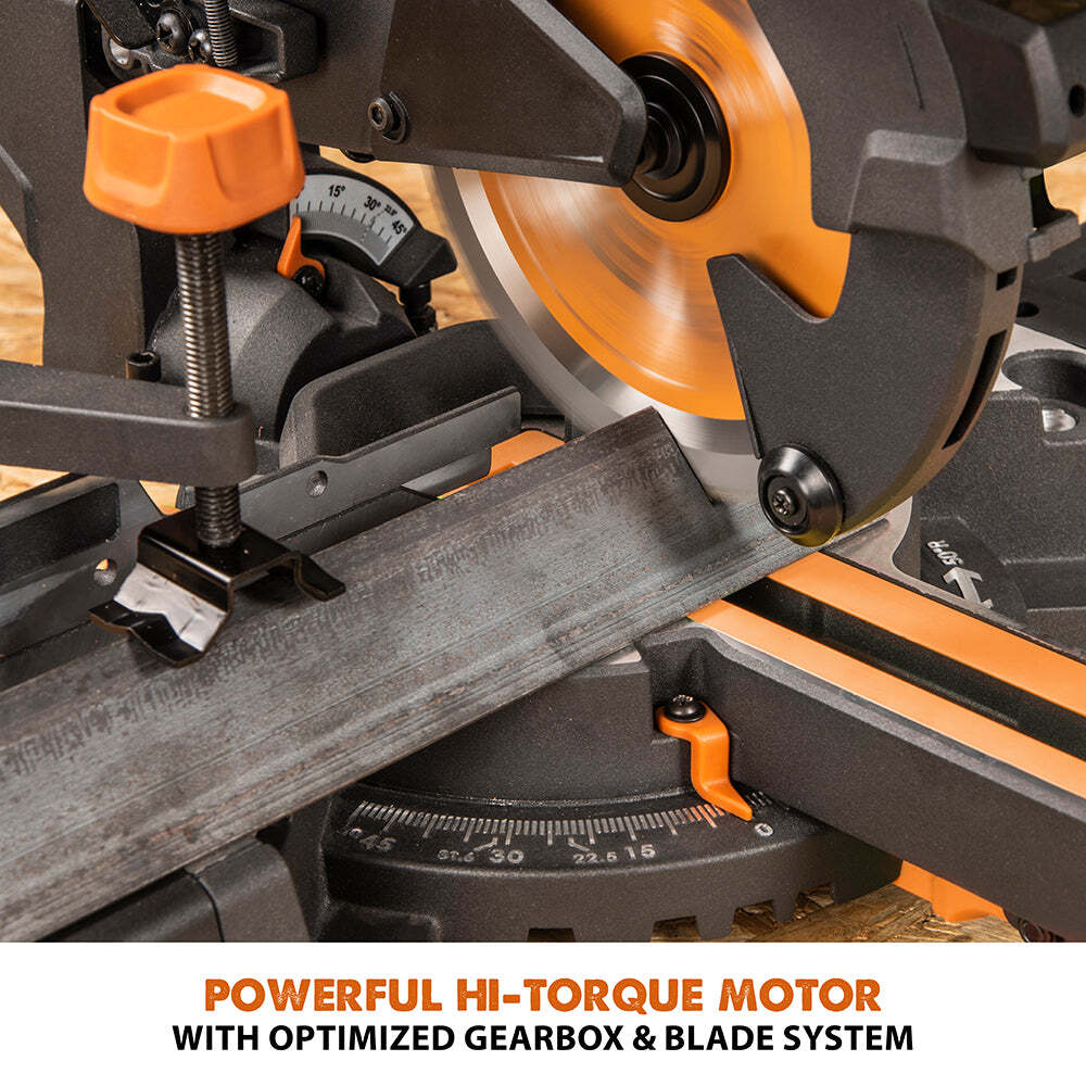 Evolution R185SMS+: Single Bevel Sliding Miter Saw With 7-1/4 in. Multi-Material