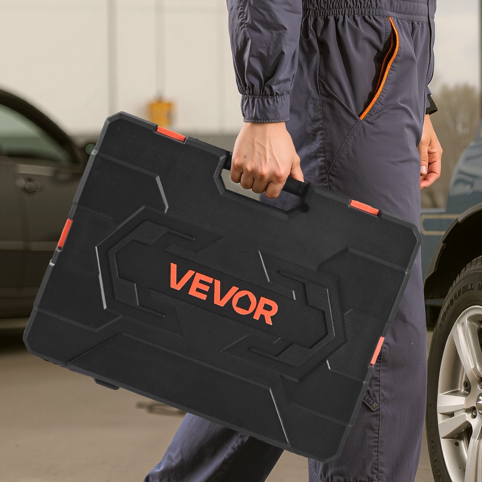 VEVOR Socket Set Socket Tool Set 104 Pieces 3/8 inch Drive Automotive Repair