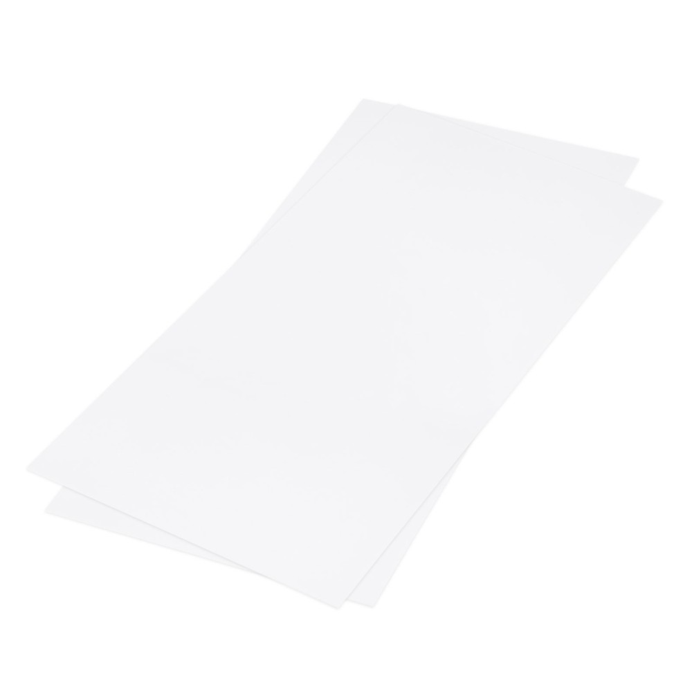 ABS Plastic Sheet 24" x 12" x 0.06" ABS Styrene Sheets White 2 Pcs