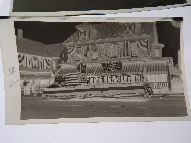 1920'S Advertising LOCAL RED LION PA Antique PHOTO NEGATIVE PARADE FLOATS LOT 37