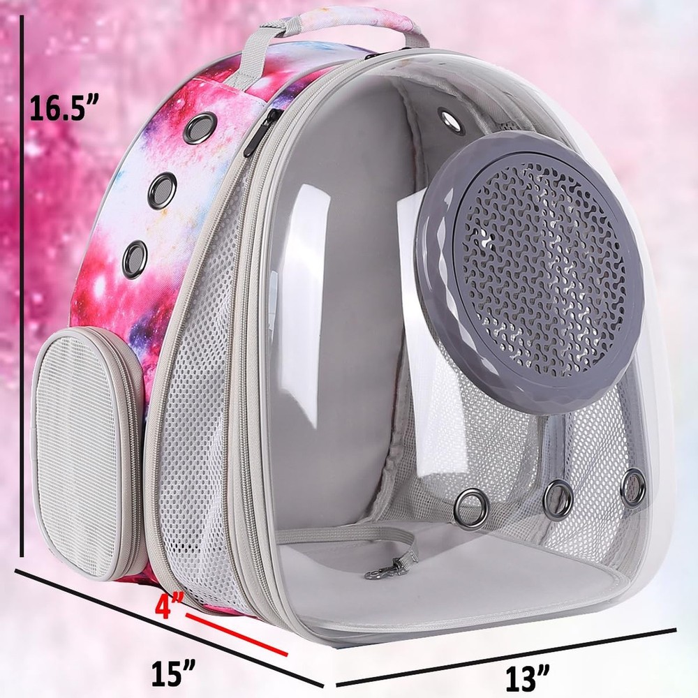 Cat Carrier Backpack Galaxy Front Expandable Large Cat Backpack Bubble - Pet ...