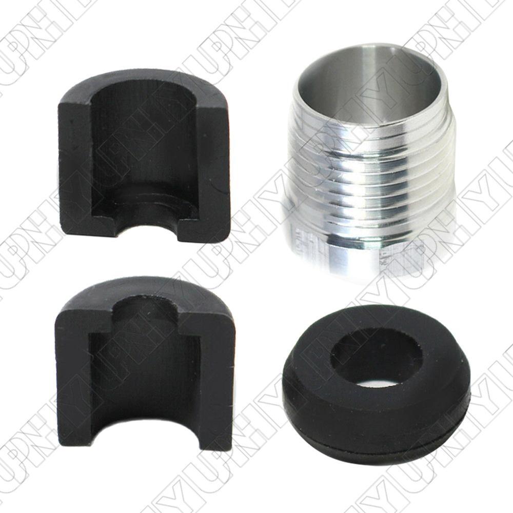 New Steering Reverse Aluminum Billet Cable Lock Nut + Half Ring Retainer+