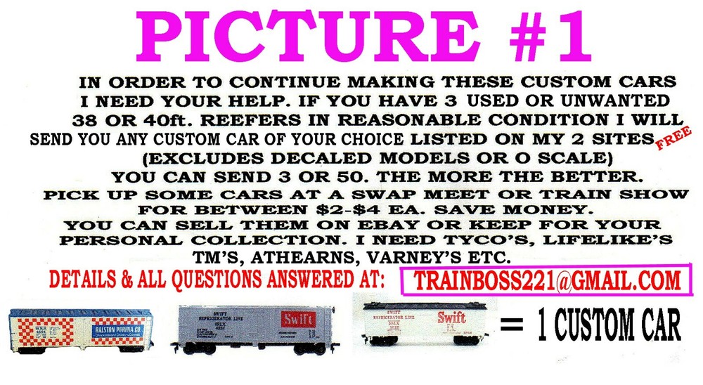 HO SCALE CUSTOM LETTERED APACHE BEER REEFER 🍺🍺🍺🍺 PG 8