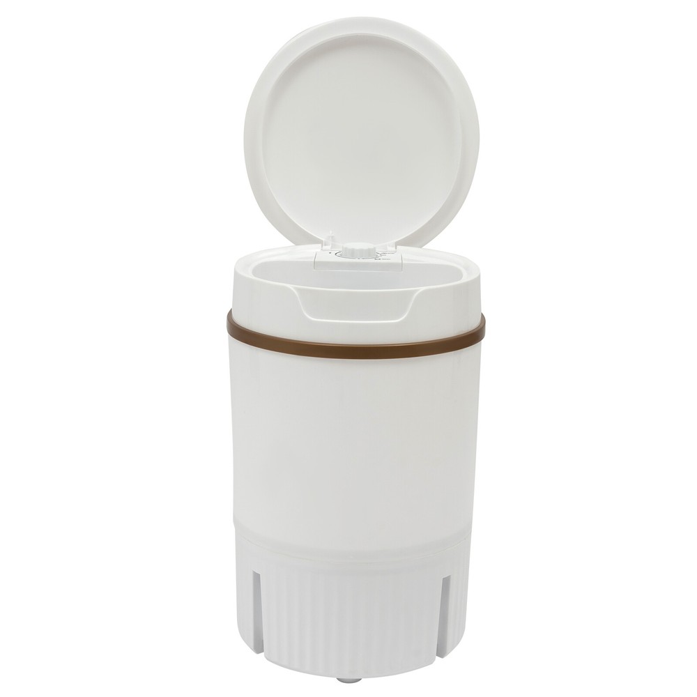Portable Mini Washing Machine Washer with Drainage Basket Multi-Functional White