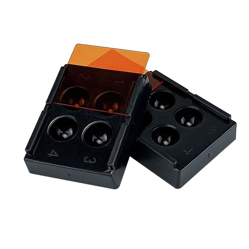 5 Pcs Dental Plastic Shading Light Teeth Patch Organizer Case Veneer Storage Box