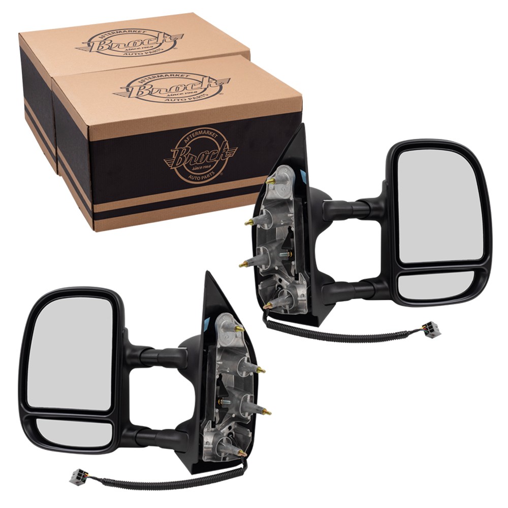 Fits 2002 E-150 Econoline Power Towing Mirror Extendable Set 7C2Z17683CA