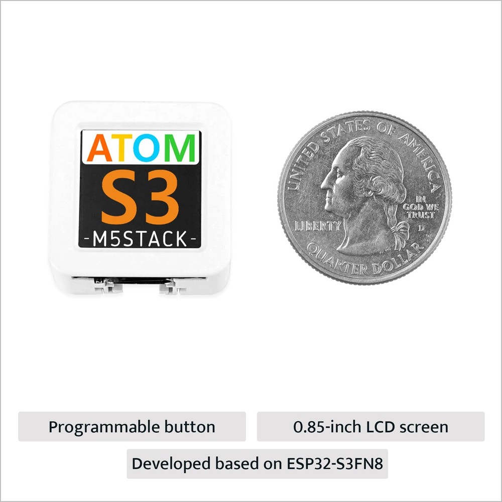 Official ATOMS3 Dev Kit w/ 0.85-inch Screen