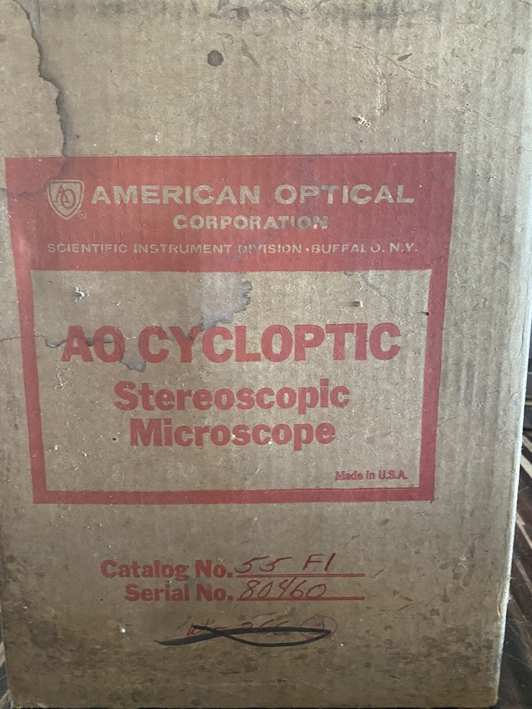 AO Cycloptic Steroscoptic Microscope 55 F1