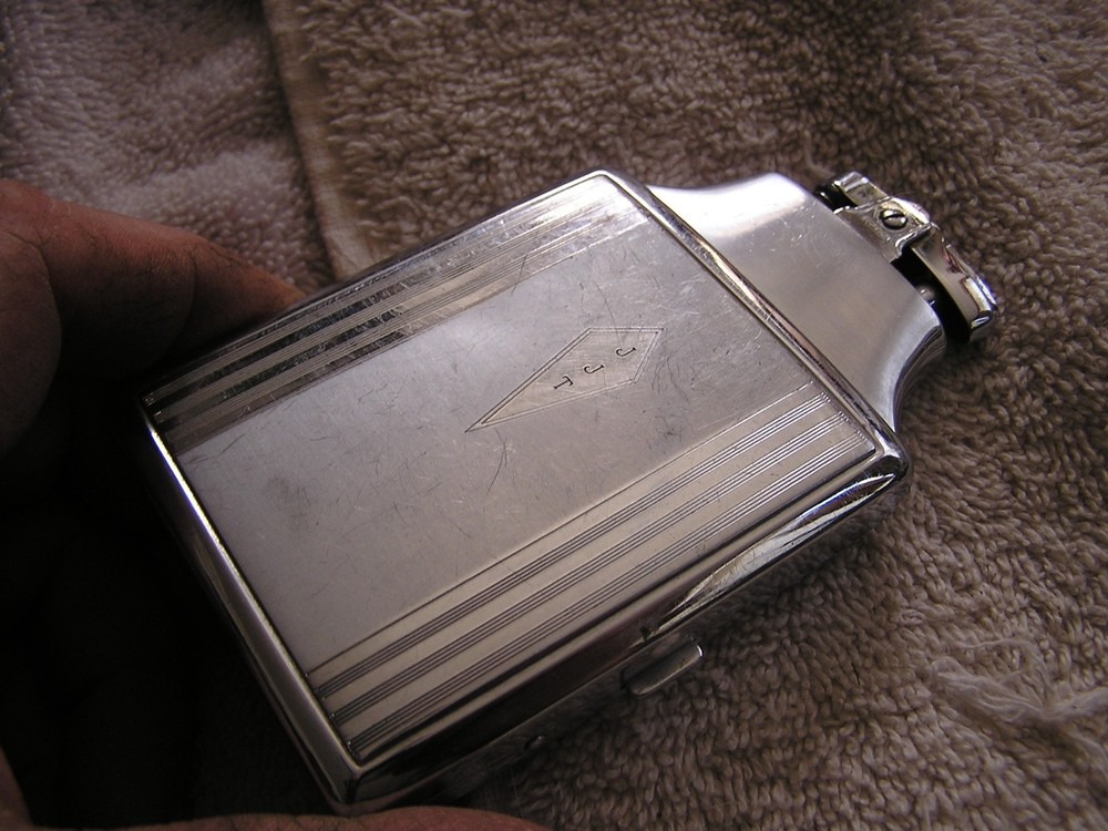 Vintage Ronson Mastercase Cigarette Case Lighter