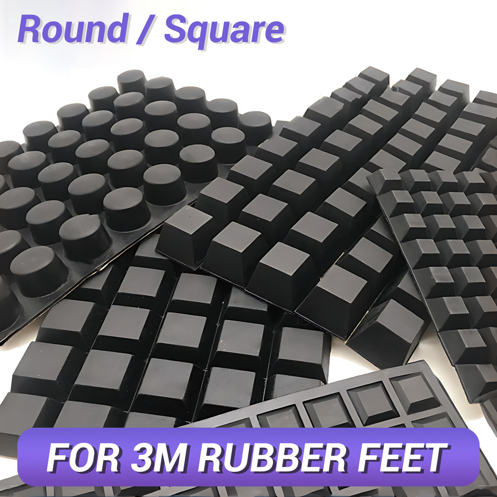 Round / Square Self Adhesive Rubber Feet For 3M Stick On - Bumpon Bumper Stop