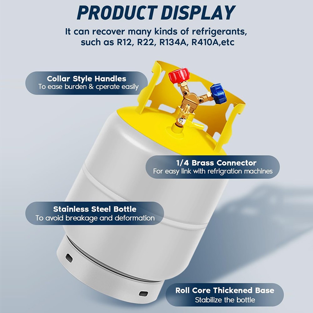 Recovery Tank,30 LB Capacity Refrigerant Recovery Tank Ac Recovery Can