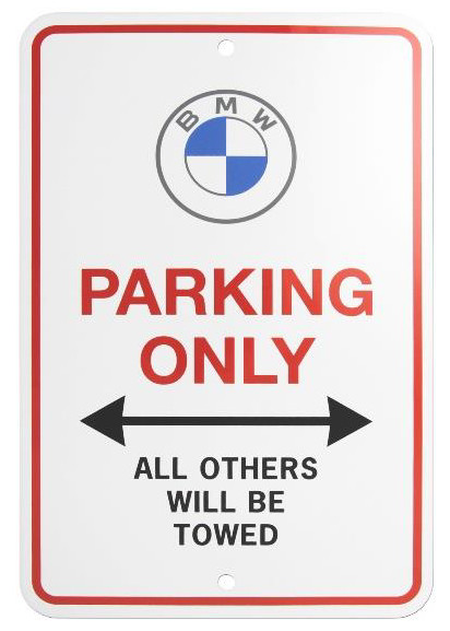 OEM BMW Parking Sign - *NEW FOR 2024* - 82125B4FE89