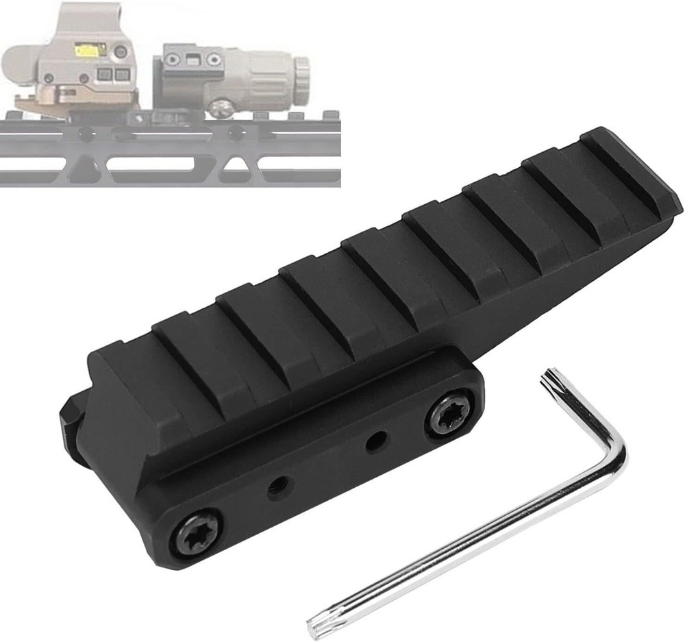 8 Slot Optic Riser Mount 20mm Picatinny Rail Fast Riser for Red Dot Sight Scope