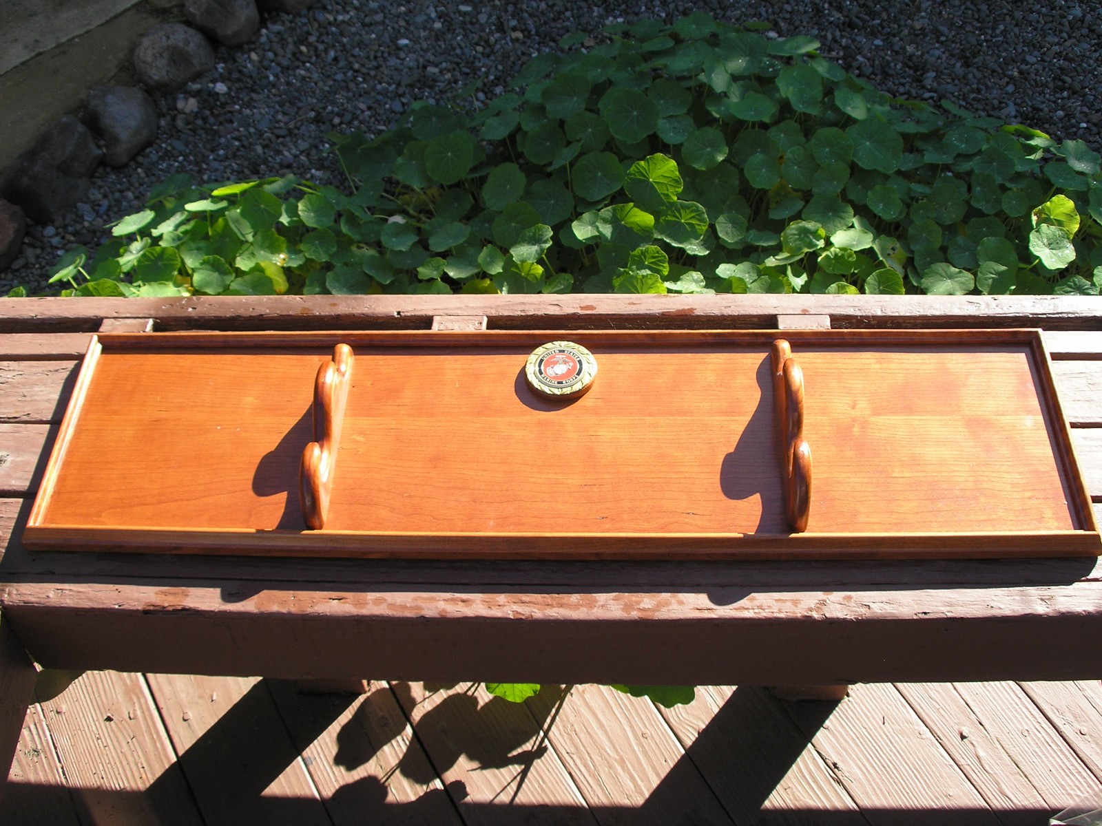 USMC Mameluke nco sword ww2 sword display rack Marine plaque