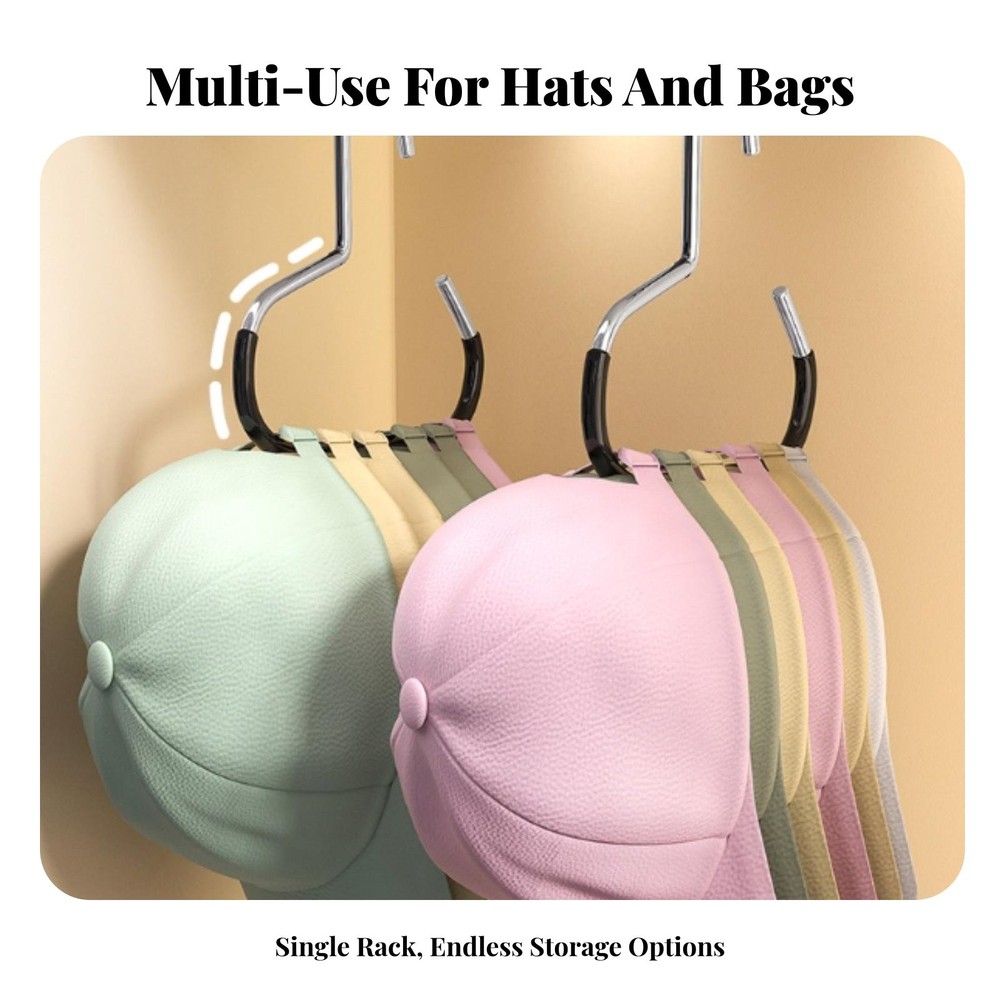 Hat Hanger Space Saving Closet Hat Hanger Multi-Functional for Dorm Room