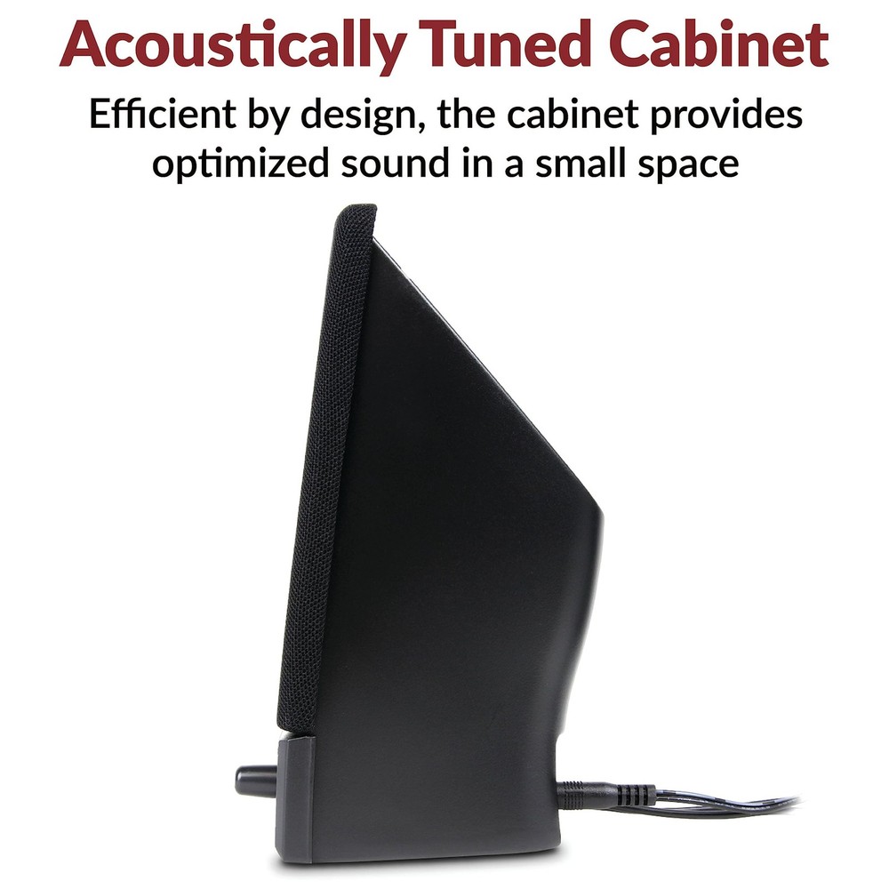 CA-2014 Computer Speakers Full Stereo Sound Convenient Controls Easy Setup