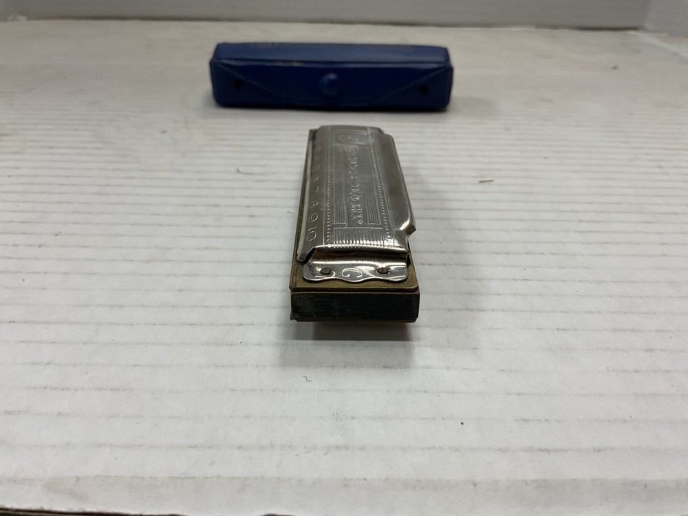 hohner blue harp harmonica in A major in original case