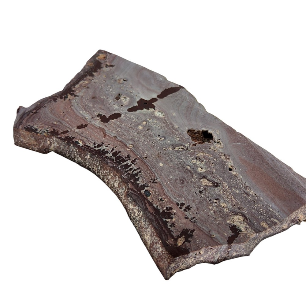 Apache Dendritic Rhyolite, Apache Sage, cabbing rough, #R-7031