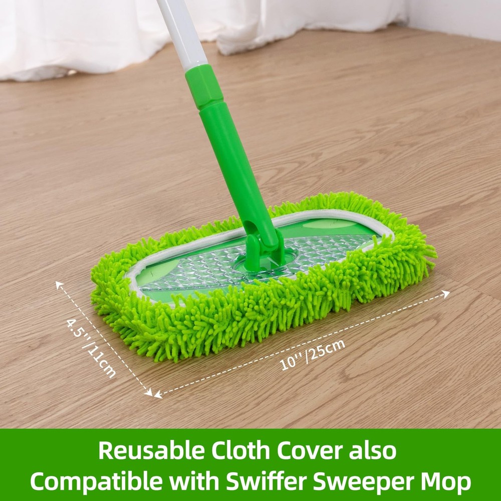 Baseboard Cleaner Tool with Handle, Extendable Long Handle Baseboard Floor Clean