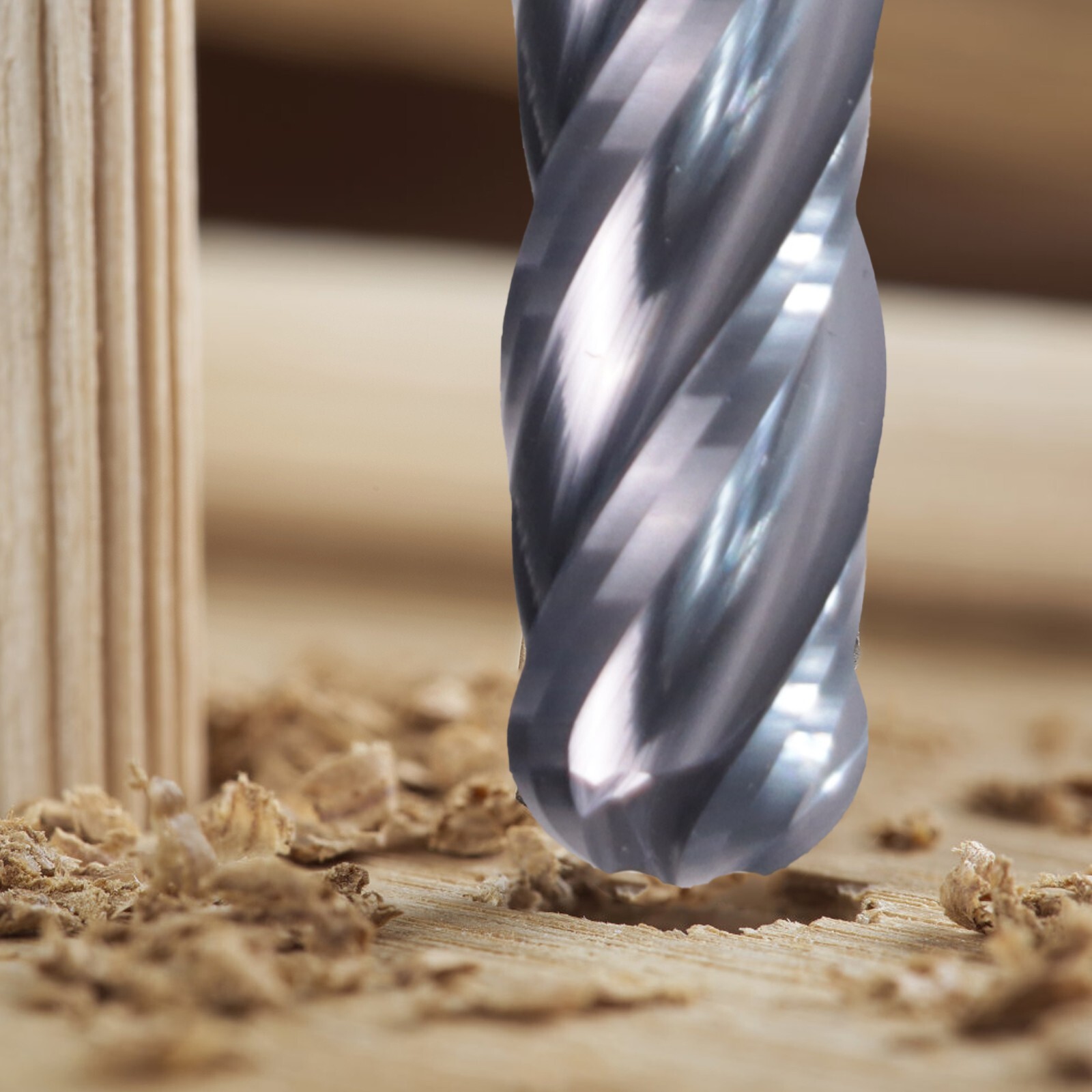 5 PCS 3/32" 4 Flute 1-1/2" Overall Ball Nose Carbide End Mill AlTiN Coated