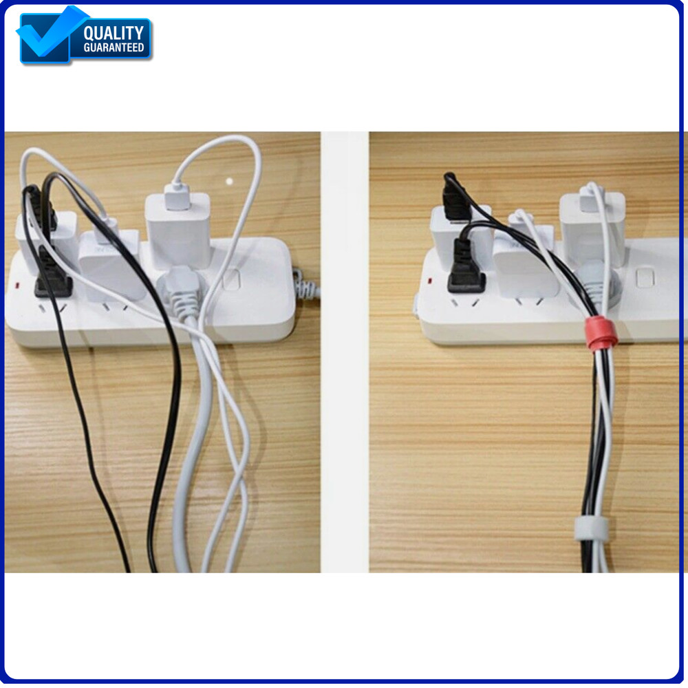 Hook and Loop Cable Ties Magic Cords Organiser Reusable Strap Tidy Grip