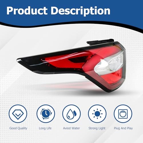 Left Side Outer Tail Light Assembly Replacement for Escape 2017 2018 2019