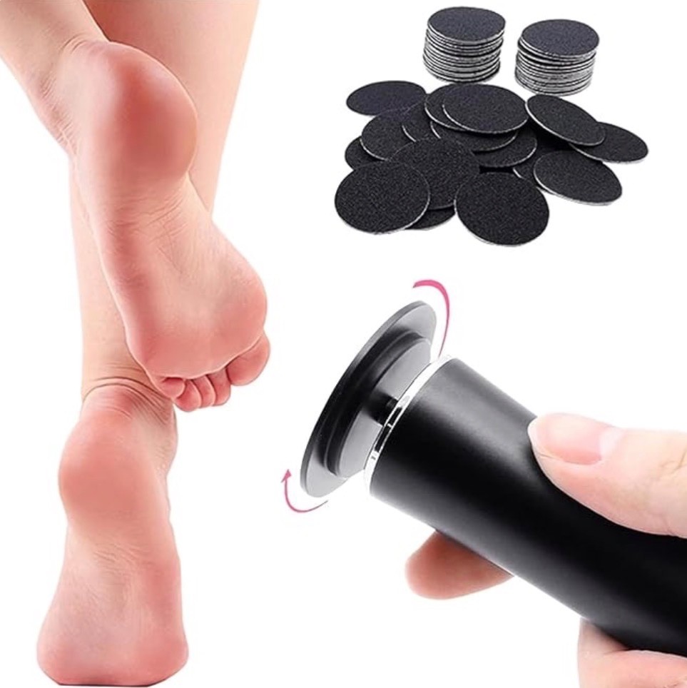 Professional Electric Callus Remover Pedicure Foot File w/ 60 Sanding Discs