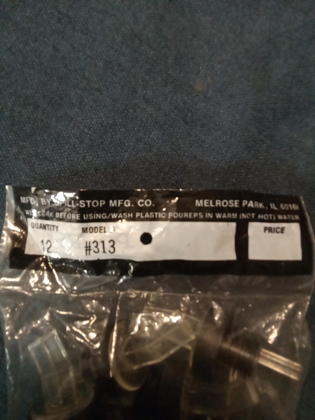 Spill-Stop 313 Tapered Liquor Pourer, - 12 Pack