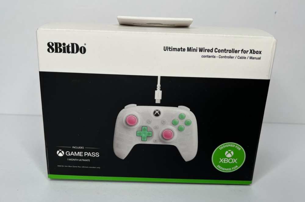 8BitDo Ultimate Mini Wired Xbox Controller - Translucent White