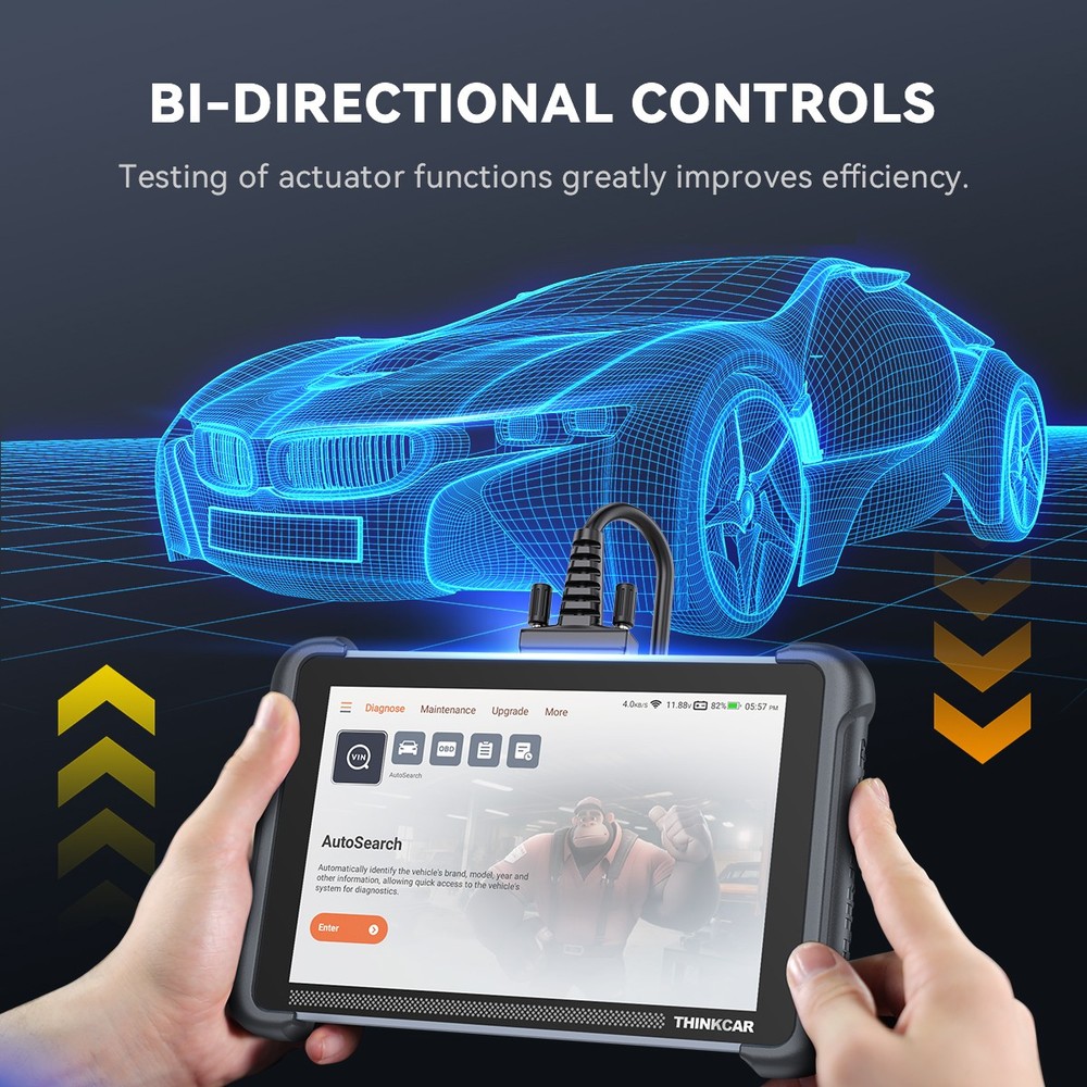 ThinkScan 689 ALL System Bidirectional OBD2 Diagnostic Scanner 34+ Service CANFD