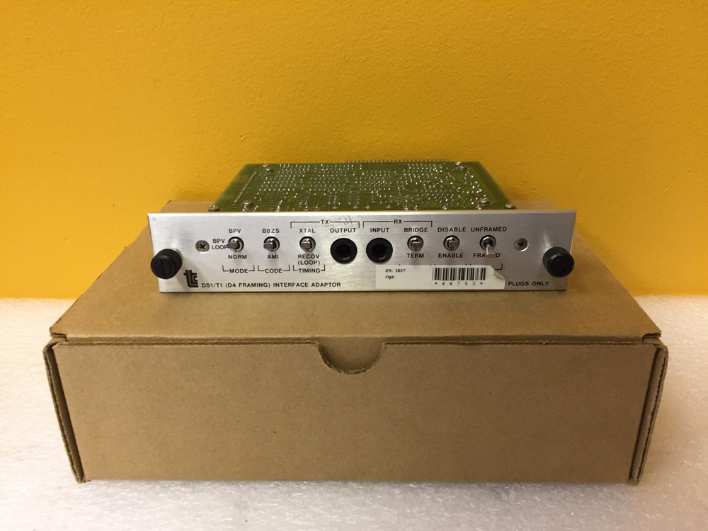 TTC 40405 DS1/T1, D4 Frame Interface Adapter Module, For 4000 / 6000, Tested!