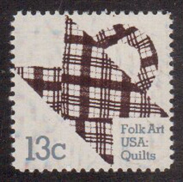 Scott #1748...13 Cent...Folk  Art Quilts....10 Stamps