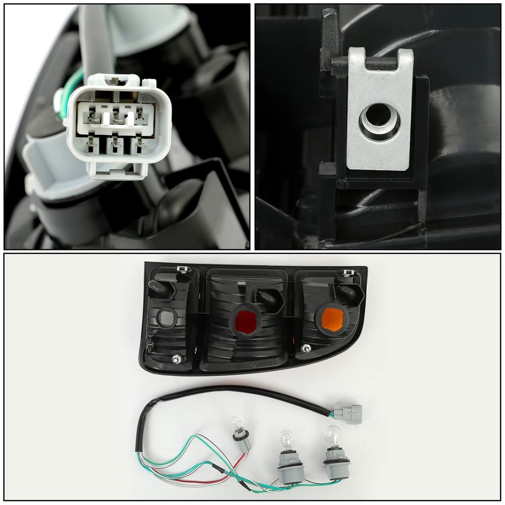 Halogen Tail Light Compatible with 2000-2006 Toyota Tundra Regular/Access Cab...
