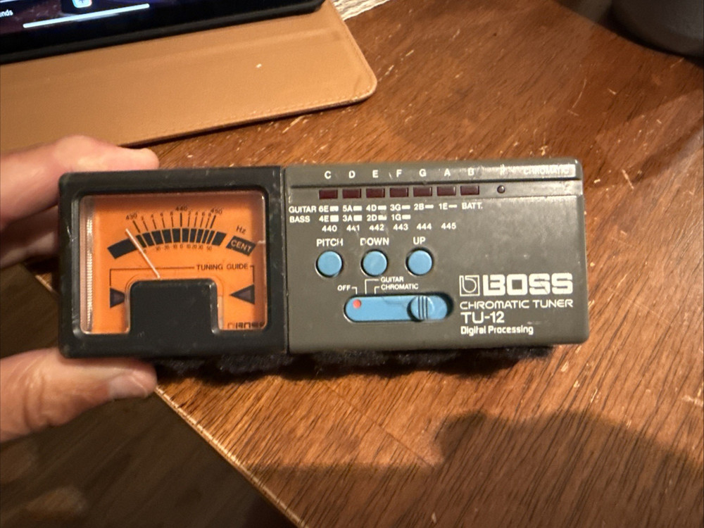 Boss Chromatic Tuner TU-12H Digital Processing Multi Instrument Tuner w Case Box