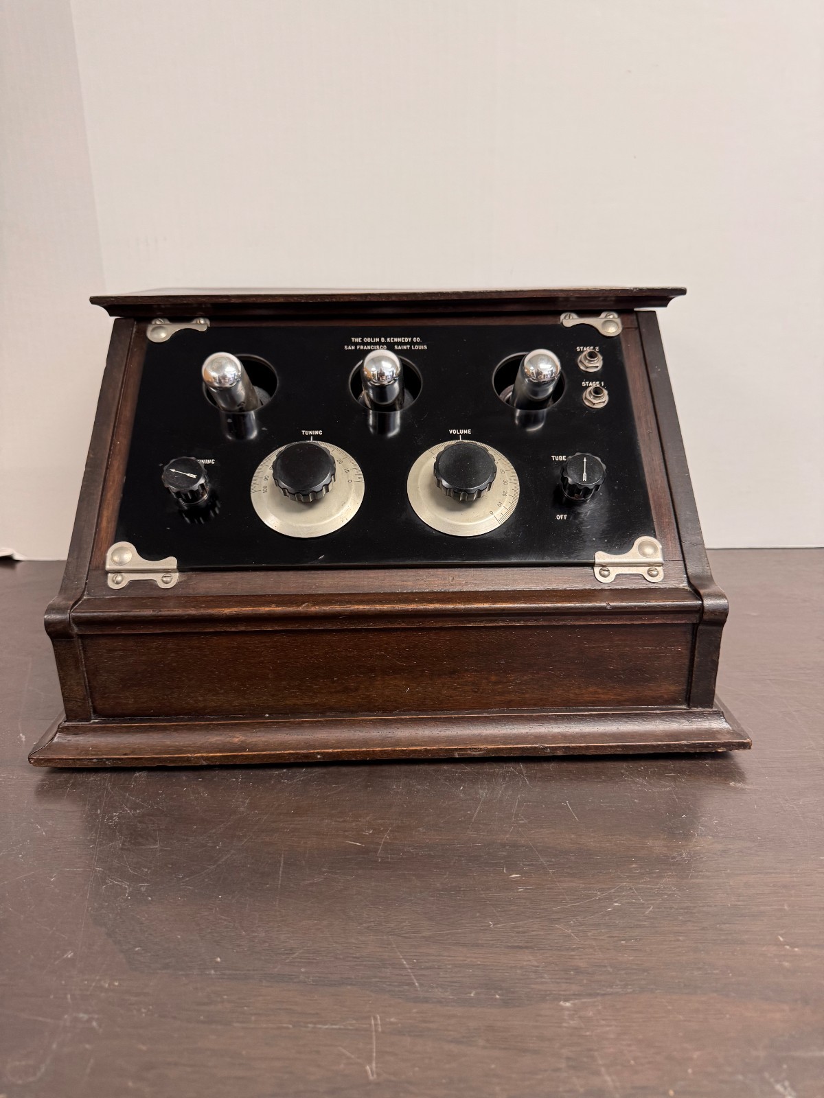 Museum Quality and Excellent Working 1923 Colin B. Kennedy Exposed Tube TRF