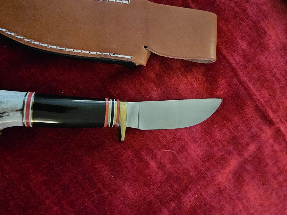 Marble's Fixed Blade Hunter Buffalo/Crown Stag Handle