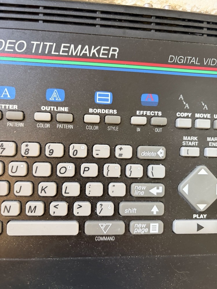 Videonics Video Titlemaker Digital Video Vintage Powers On