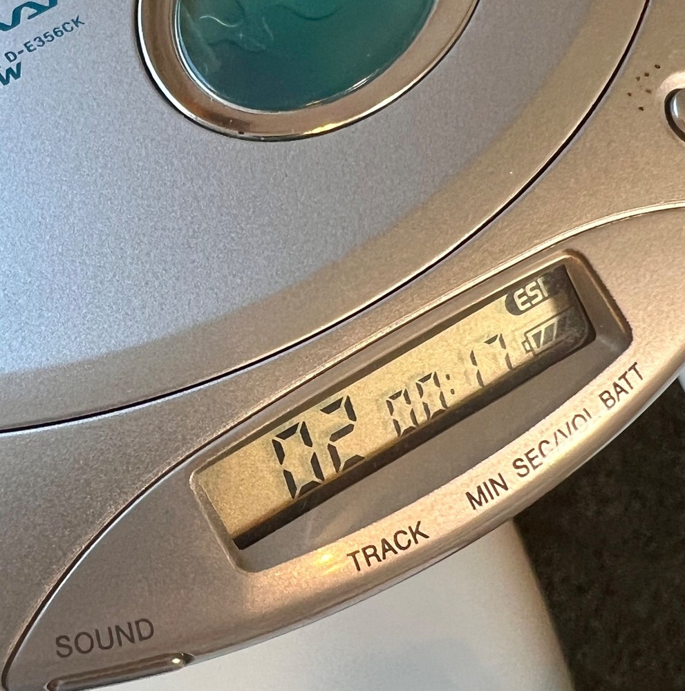 Sony Walkman D-E356CK CD Player ESP MAX Car Ready – Tested & Working