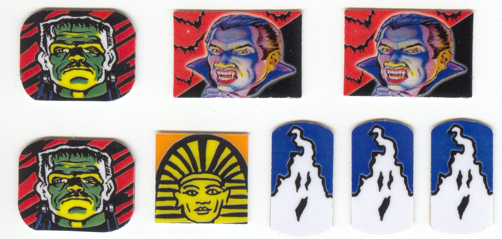 Monster Bash Pinball Machine - PDI Target Decal Set