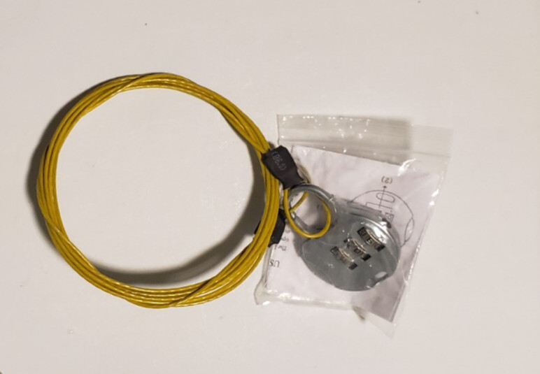 Luggage Zipper Combination Lock With Cable