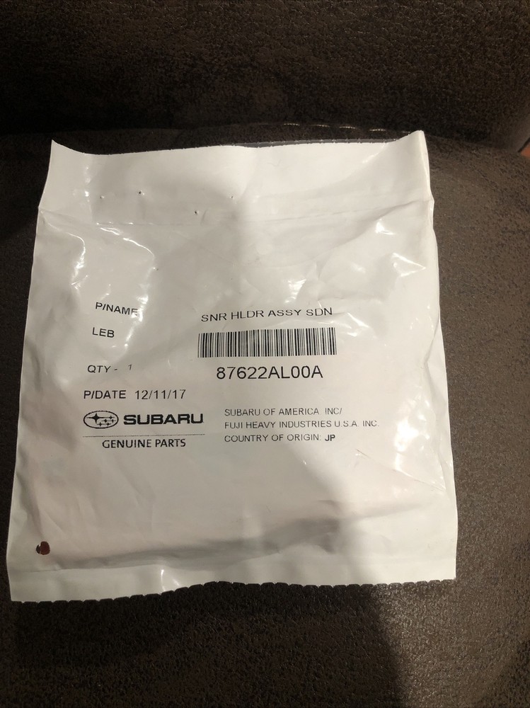 Genuine Subaru Reverse Sensor Holder 87622AL00A