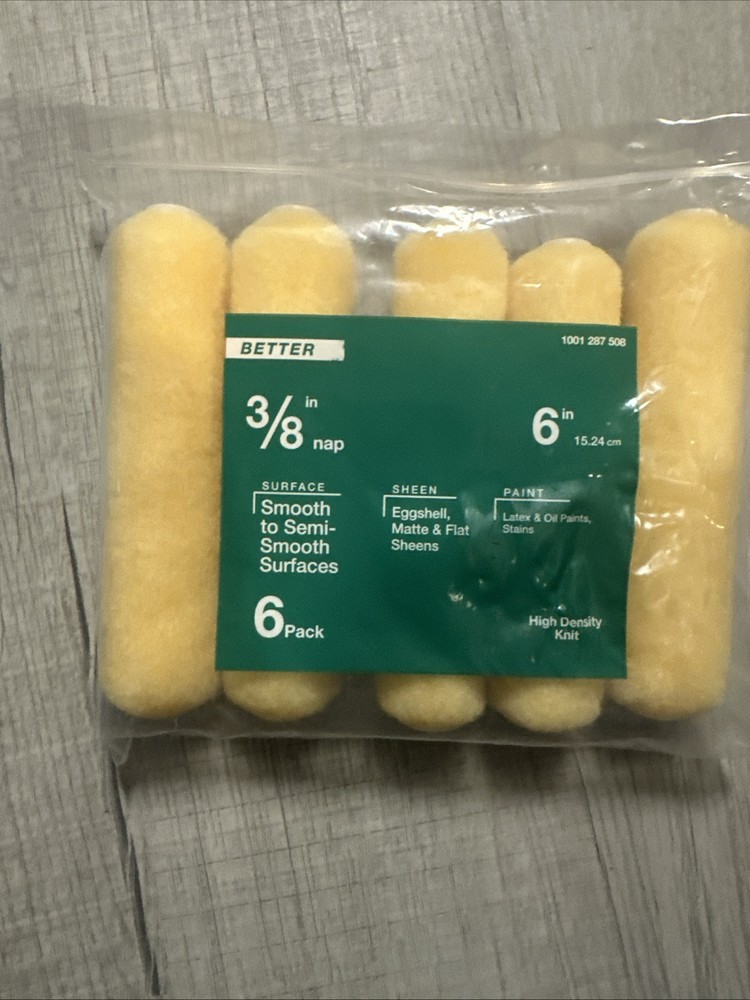 6 in. x 3/8 High-Density Polyester Knit Mini Paint Roller (5-Pack)
