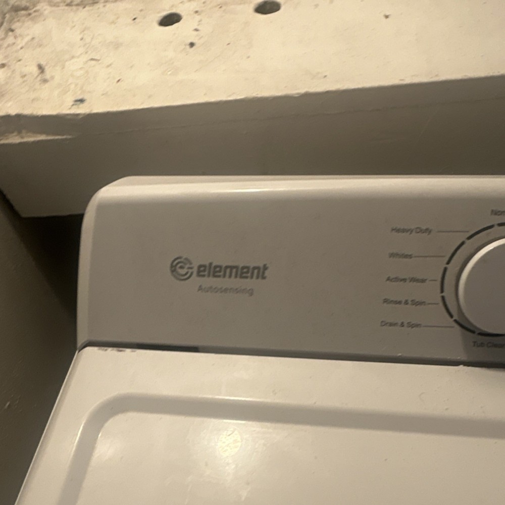 Element Autosensing Top-Loading Washing Machine White Heavy Duty Rinse & Spin