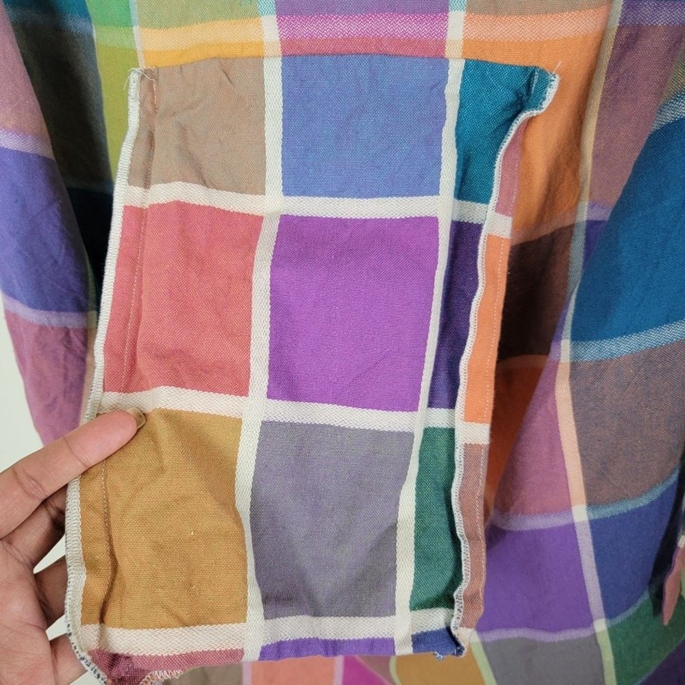 Kitchen Bib Apron Twill Cotton Color Block Adjustable Neck Cooking Front Deep Po