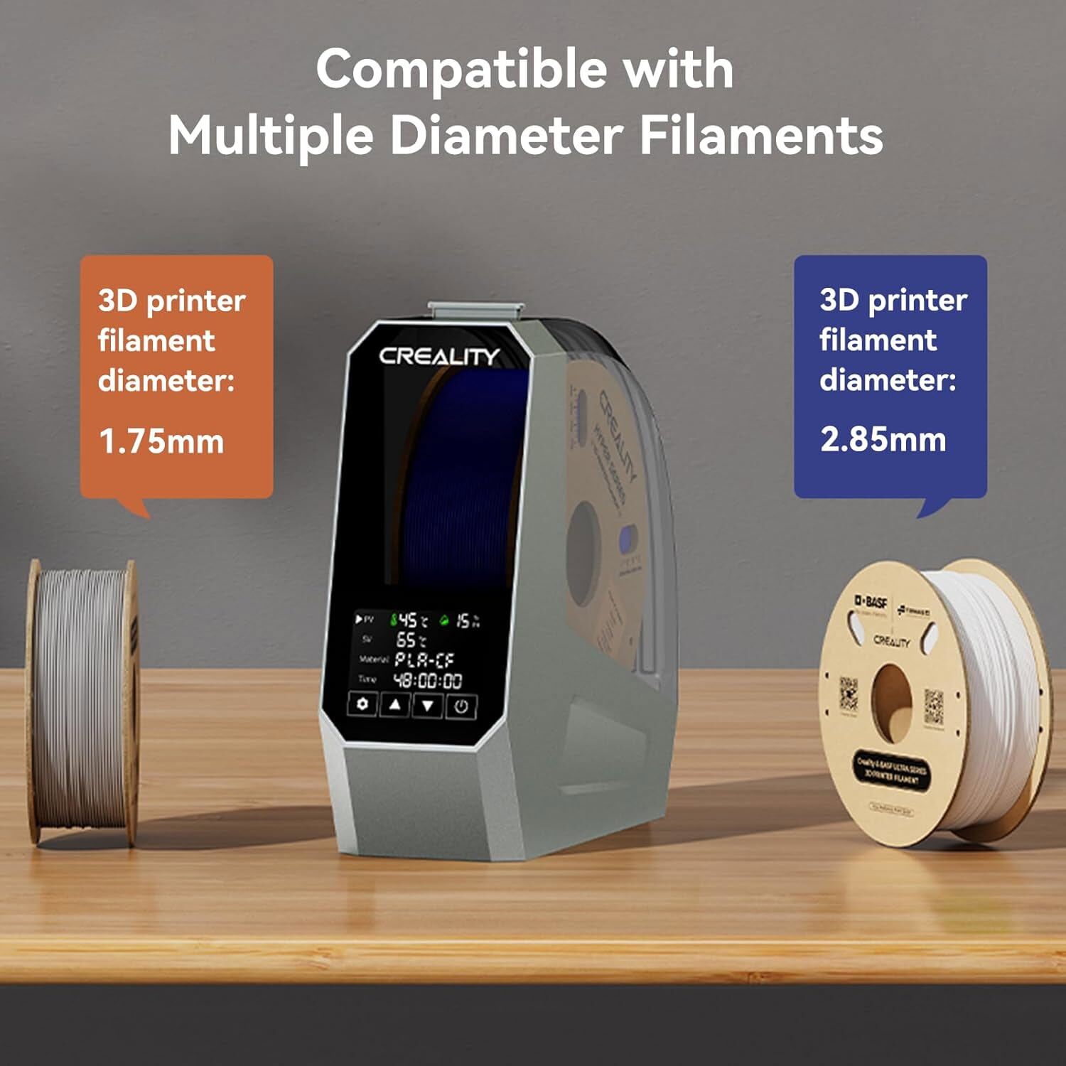 Creality Space Pi Filament Dryer 3D Printer Filament Dehydrator Storage Box Lot