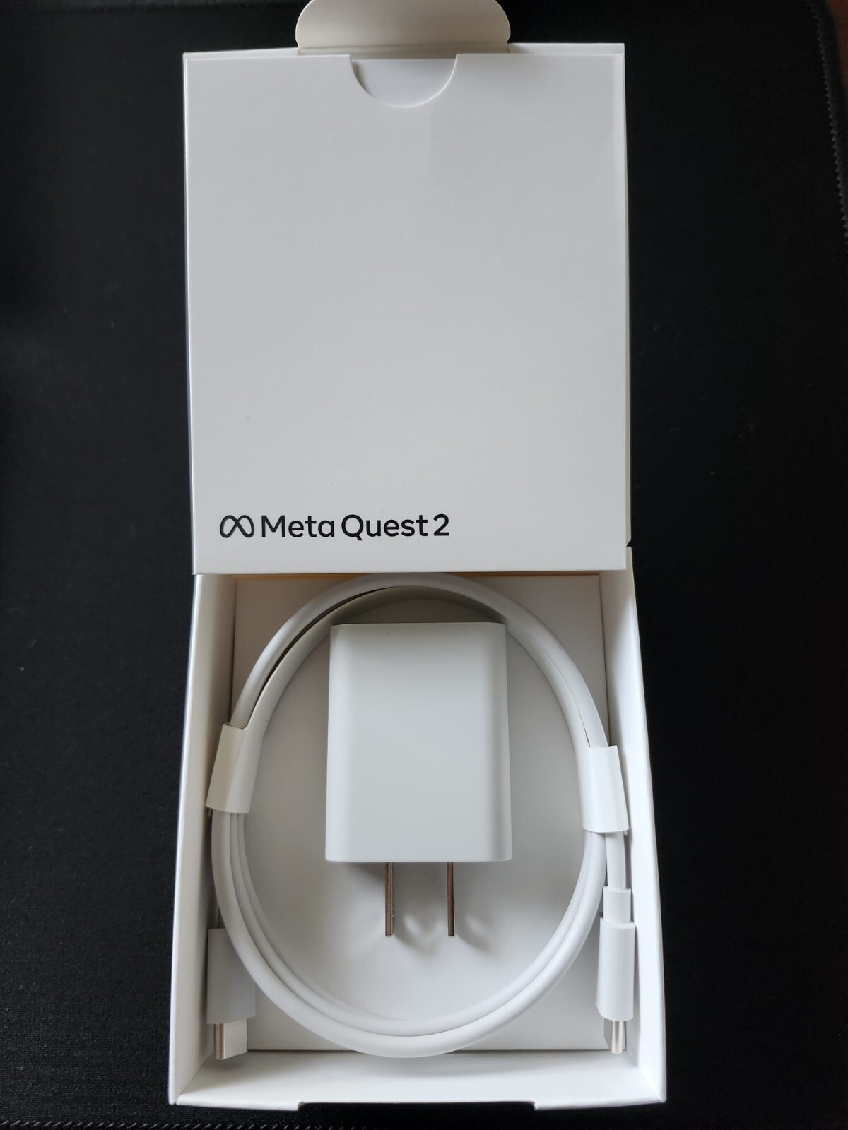 Meta Quest 2 10W USB-C Power Adapter with Cable for Oculus Quest 2