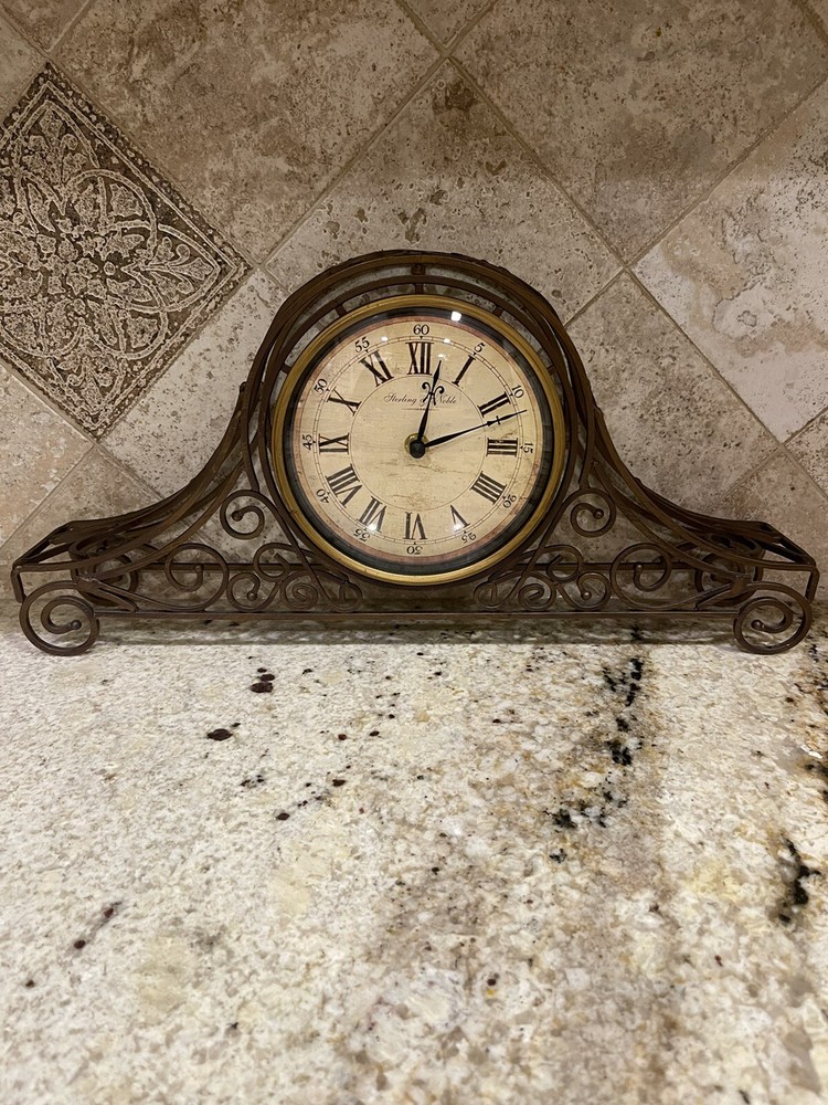 STERLING & NOBLE MANTLE CLOCK