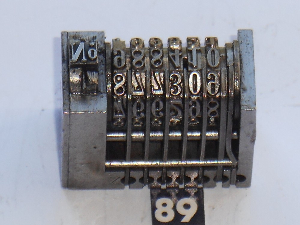 DOLD | letterpress numbering machine | 89
