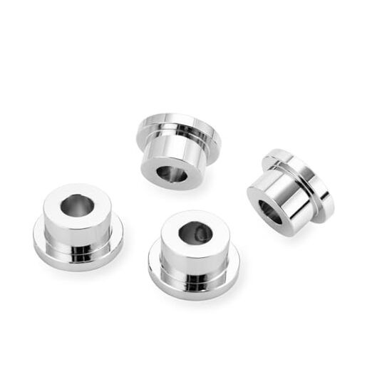 CNC Handlebar Riser Bushings Solid Billet Aluminum Compatible with Chrome