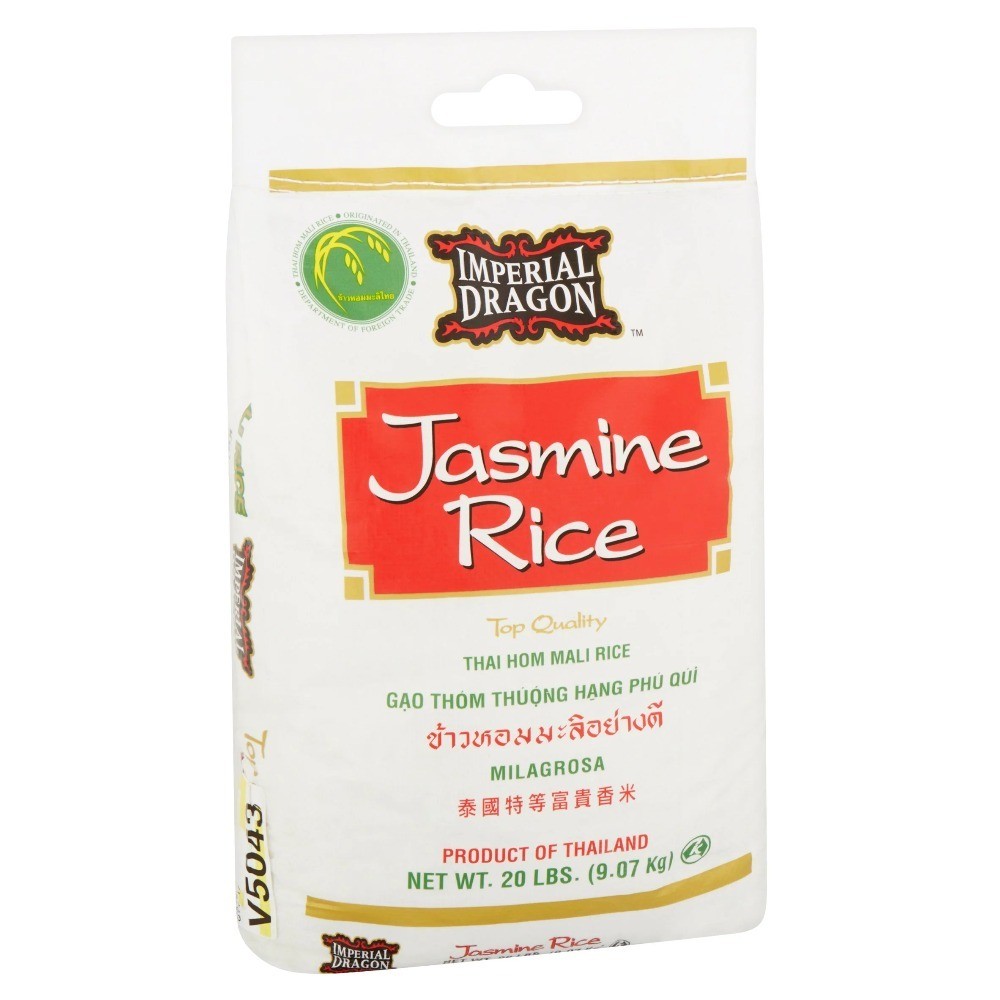 Jasmine Rice, 20 lbs, Non-GMO